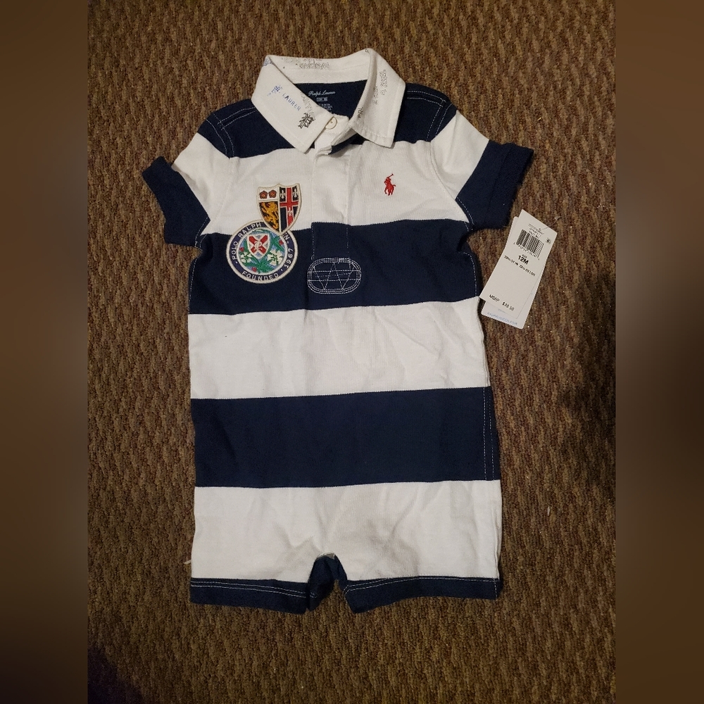 Striped Cotton One Piece Tee